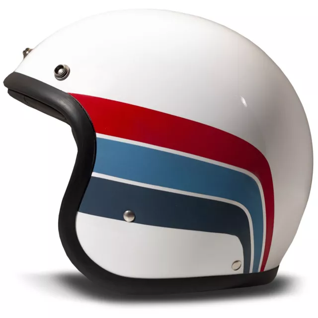 Casco Jet Dmd Vintage Artemis Bianco Lucido