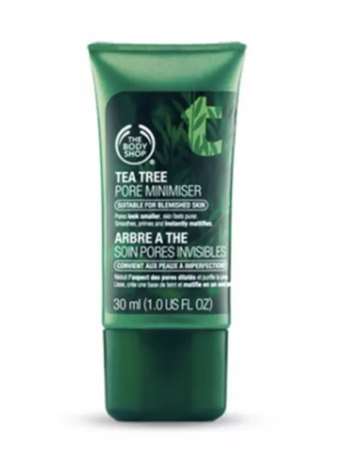 Suero minimizador de poros de árbol de té BODY SHOP 30 ml NUEVO adecuado para piel manchada
