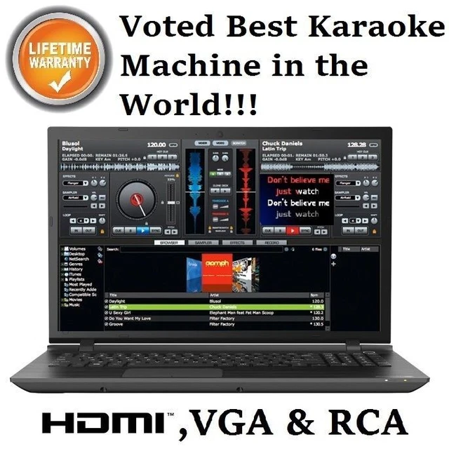 BEST KARAOKE MACHINE Karaoke Computer Laptop Professional System Best