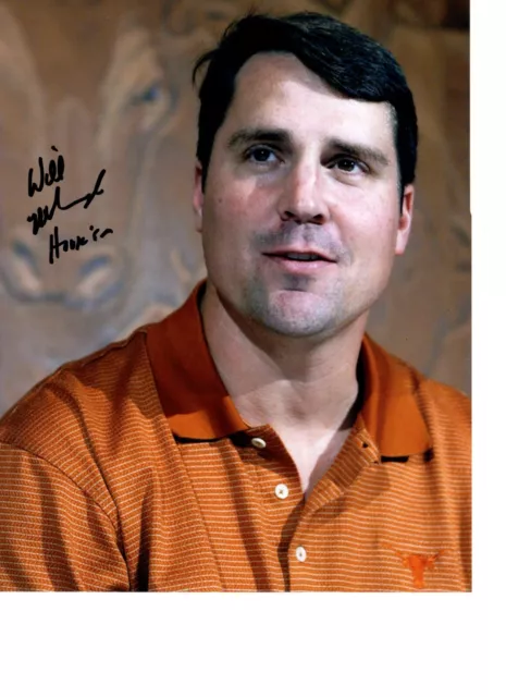 Will Muschamp Texas Longhorns Signed 8X10 Photo W/Coa