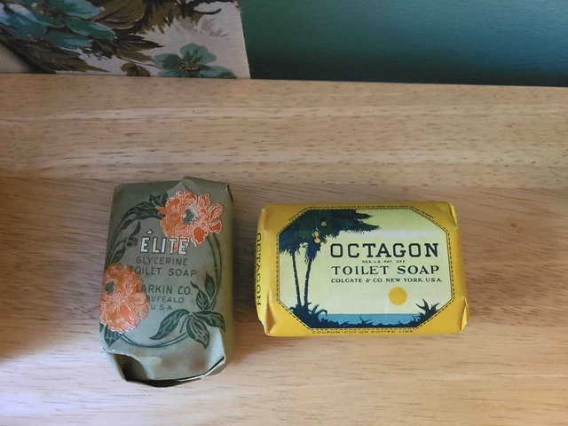 Vintage Bars Octagon Toilet Soap & Elite Glycerine Larkin Co