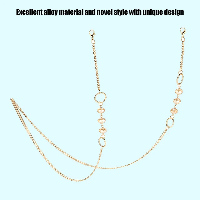 Anti‑Slip Eyeglasses Mouth‑Muffle Chain Eyeglasses Holder Chain Clothes Acce Dso