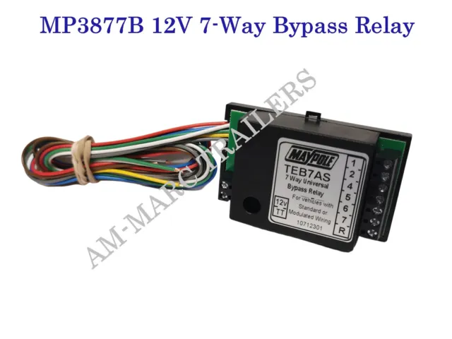 Smart Universal 7 Way Bypass Relay for Towbar Towing Canbus Wiring TEB7AS 3877B 2