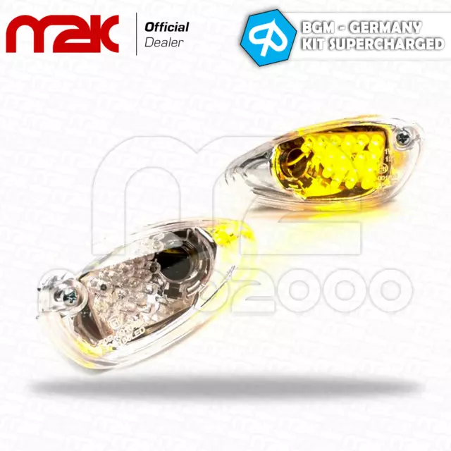 Coppia Frecce Led Anteriori Racing Gilera Runner 50 125 180 200 Vxr Fx Sp Vx Fl