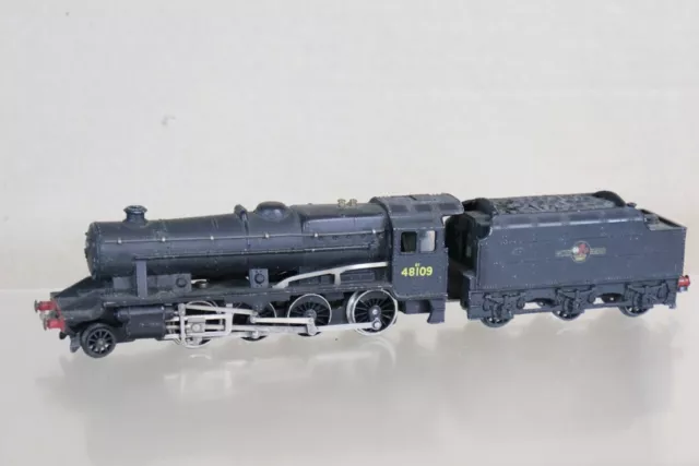HORNBY DUBLO 2225 2 RAIL BR BLACK 2-8-0 CLASS 8F LOCOMOTIVE 48109 og