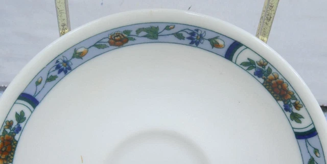 Syracuse China Shirley Demi Cup & Saucer Missouri Kansas Texas Railroad ! 2