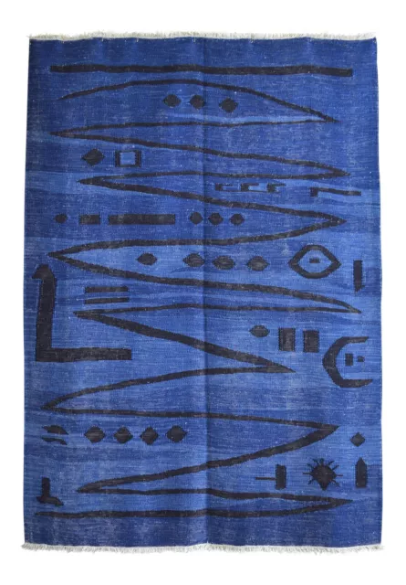 Paul Klee - Heroic Strokes of the Bow - Inspired Hand-Made SILK rug 4′3″ x 6′1″