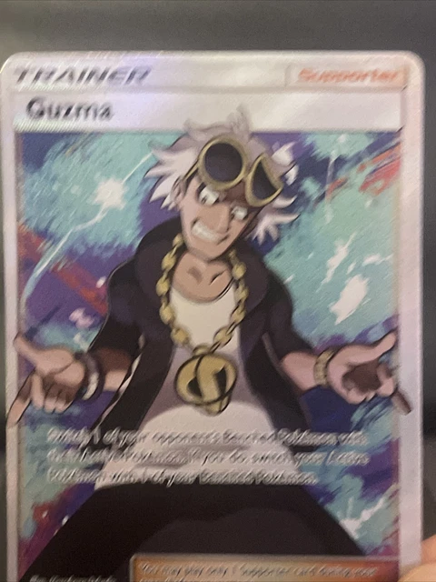Pokémon Karte Guzma 143/147 Full Art Trainer brennende Schatten leichtes Spielen 2
