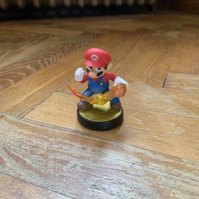 Amiibo Mario Super Smash Bros Avec Boule De Feu - Nintendo 2014