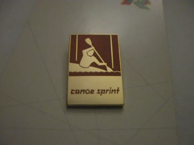 Rare Old 2012 Olympic Games Canoe Sprint (1) Enamel Press Pin Badge On Card