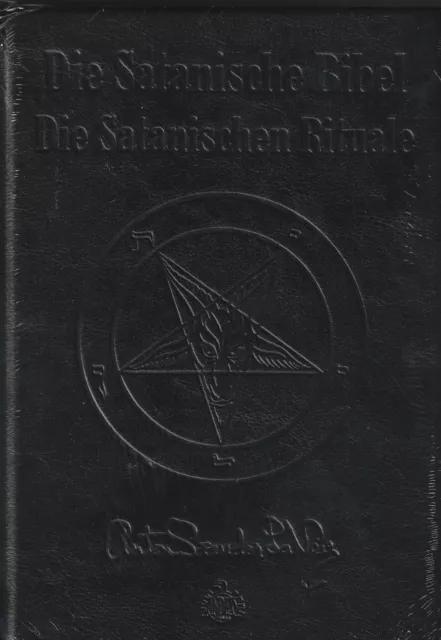 DIE SATANISCHE BIBEL - Anton Szandor LaVey - DELUXE AUSGABE IN LEDER - NEU