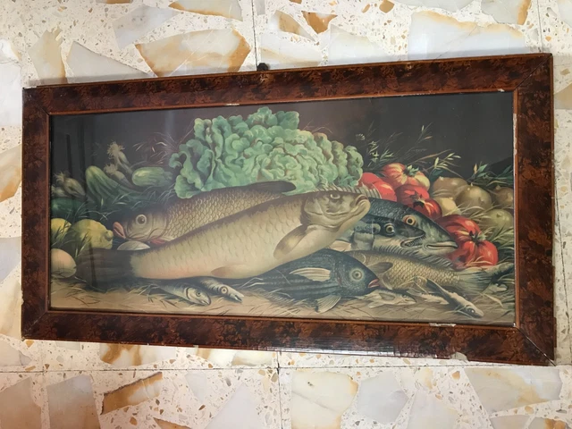 Quadro natura morta, larghezza cm 80, altezza cm 41, anni 60.