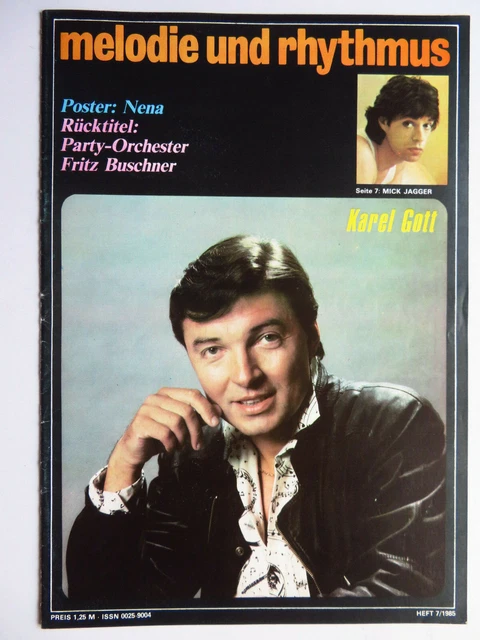 Melodie und Rhythmus 7/1985, Nena, Karel Gott, Mick Jagger, Fritz Buschner