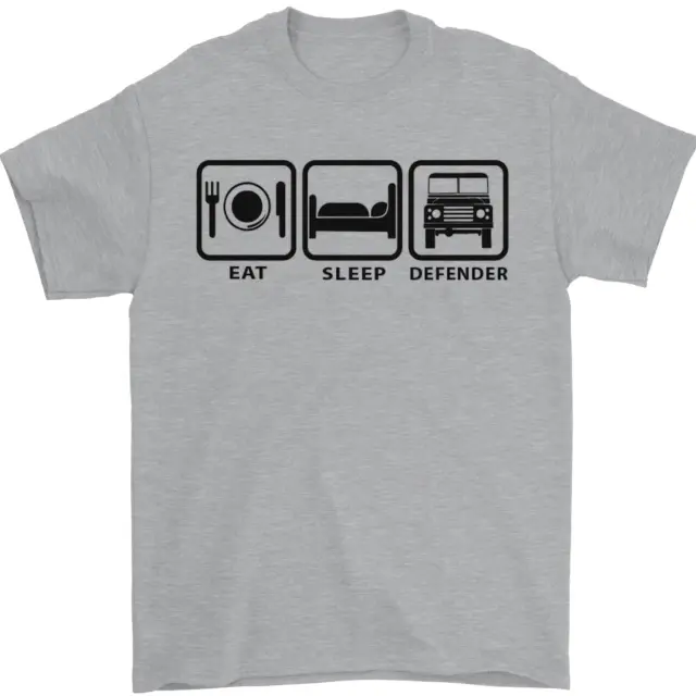T-shirt da uomo Eat Sleep 4X4 Off Road Road 100% cotone