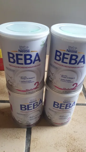 Nestlé BEBA Frühgeborenennahrung Stufe2 (4 x 400g)neu und original verschlossen