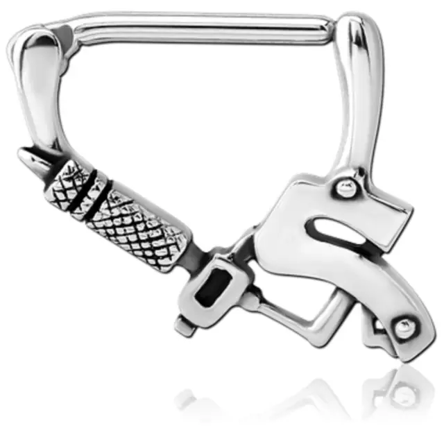 Piercing Nipple Shield TATTOOGUN Intimschmuck Clicker Brustpiercing Clicksystem