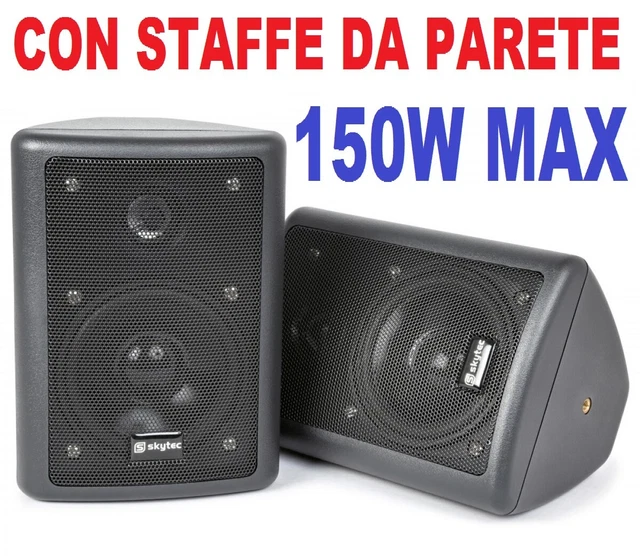 Coppia Altoparlanti Marine 150W - Impermeabili, Per Barche E Gommoni, Colore Nero - Foto 10