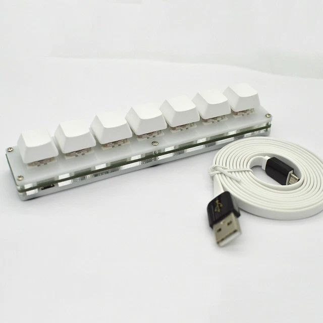 7KEY HID STANDARD Keyboard USB Interface Custom Macro Mini Mechanical