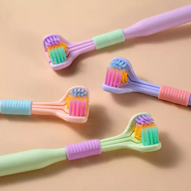 Three Sided Soft Tooth Toothbrush Ultra Fine Soft Bristle Adult Toothbr'EL