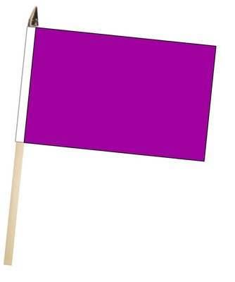 Courtois Violet Grand Main Agitant Courtoisie Drapeau 