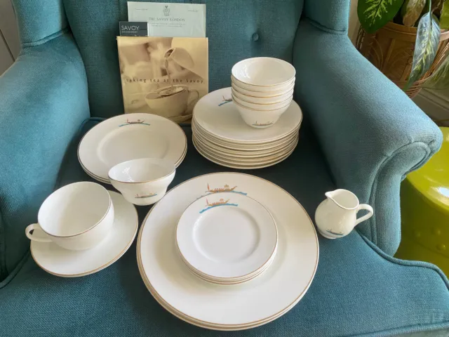 26 pc Set - Savoy Hotel London by Wedgwood Bone China Restaurant Ware 1950's