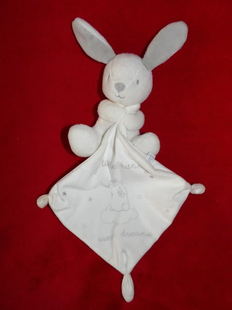 Doudou Plat Simba Toys  Lapin Blanc Gris MY LITTLE BUNNY SWEET DREAMS