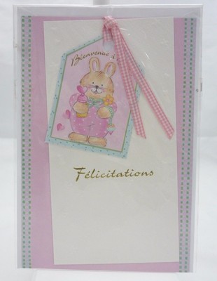 Carte Felicitations Naissance Fille A Vendre Picclick Fr