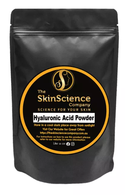 Hyaluronic Acid Powder Useful for Wrinkles Anti-Aging/Ageing Fine Lines - 30g