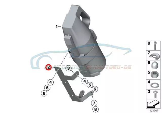 Original BMW 46547694900 - Halter Feuerlöscher BEHÖRDE