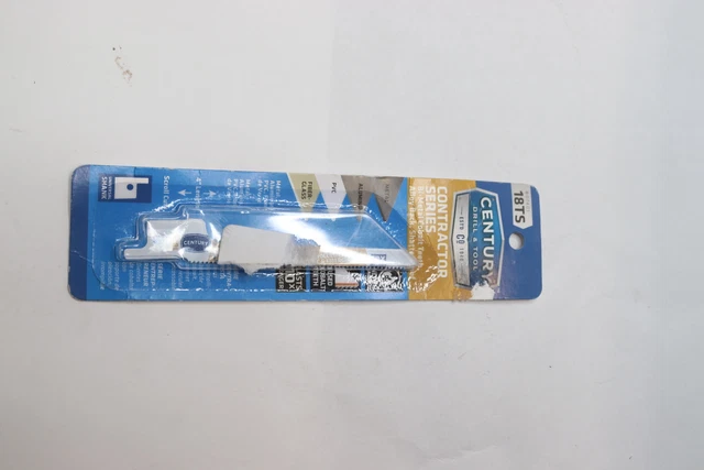 Century Drill & Tool Scroll Reciprocating Saw Blade Cobalt Bi-Metal 18 TPI 4" 07