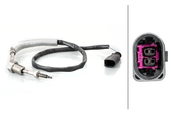 Sensore temperatura gas di scarico Hella 6pt014495-101 per Audiscoda VW Audi TT + 12->