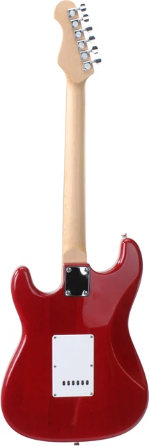 B-Ware Rocktile Sphere E-Gitarre 3 Single Coils Linde Korpus Vintage Tremolo Rot 3