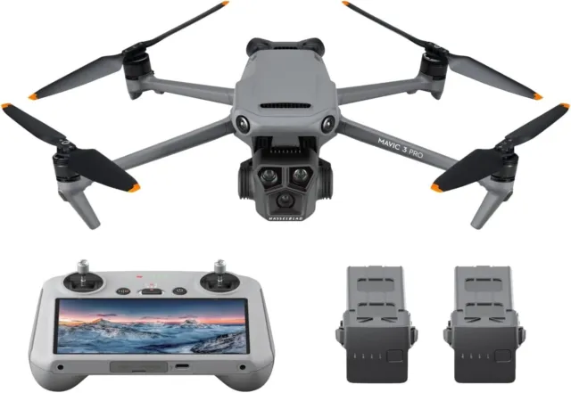 DJI Mavic 3 Pro Fly More Combo Camera Drone (with RC Remote) + EXTRAS