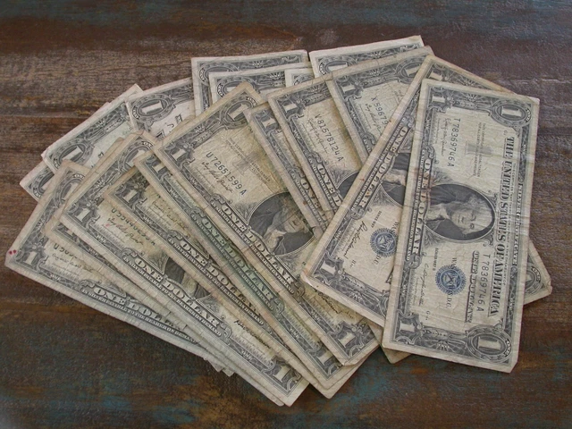 1957 One Dollar Note Silver Certificate (BLUE SEAL) 1 NOTE PICKED AT RANDOM- 1