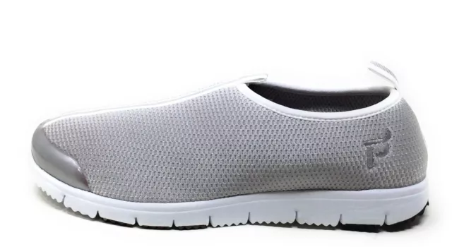 Propet Women's Travel Walker Slip-On Walking Shoes Silver Mesh Size 9.5 W(D)