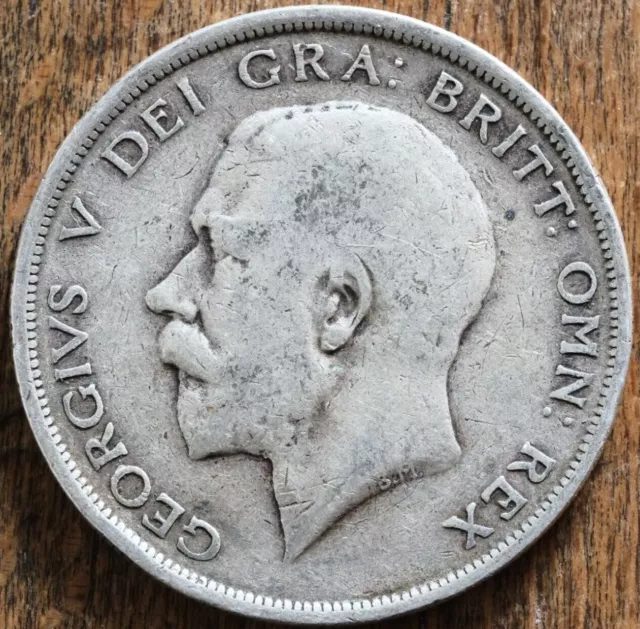 1914 KGV .925 Silver Half Crown