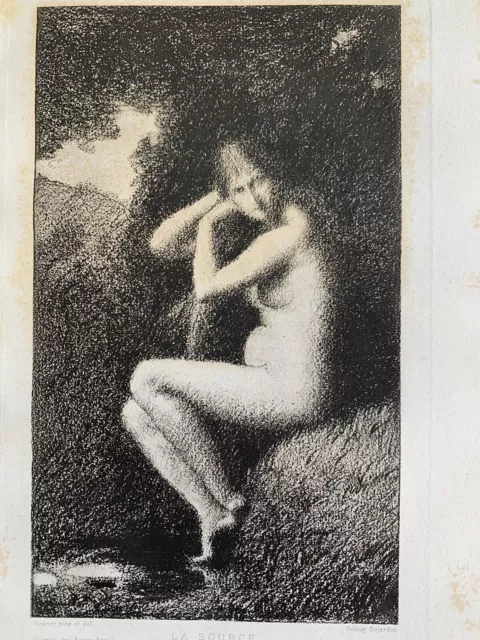 Jean Jacques Henner HelioGravure Portrait Femme Nu Féminin Allégorie La Source