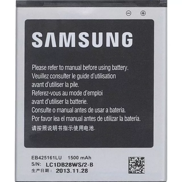 Samsung Batteria originale EB425161LU per GALAXY ACE 2 I8160 S3 MINI I8190 Nuova