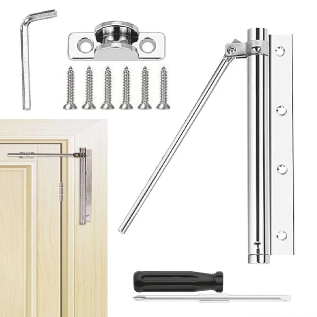 2 Chiudiporta Automatici Exbrith - Con Sensore, Senza Foratura | Per Porte In Legno E Metallo - Foto 6