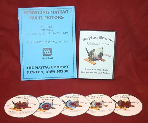 Maytag Hit & Miss Gas Engine Motor How - To Model 92 Video Series DVD & Book