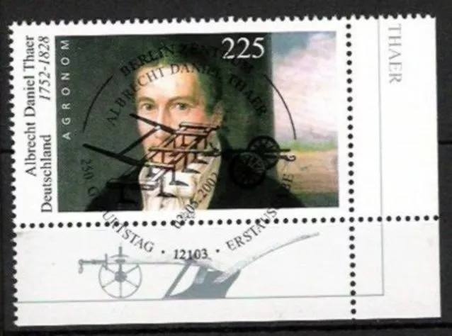 BUND Nr.2255 II Rasterung 15/75 A.D.Thaer 2002 UER ESST