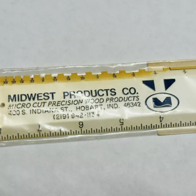 Midwest Products HOBBY & CRAFT RULER Model #1125 For Models and Dollhouses NEW 2