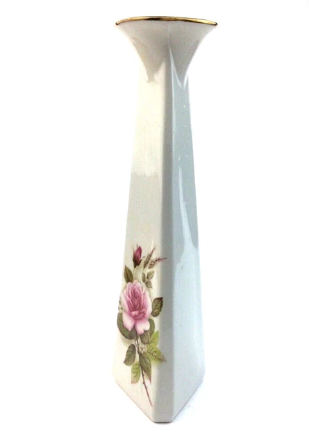 Vintage Artistic Ceramic Artisan Decorative Rose Vase Made in Italy 20 cm