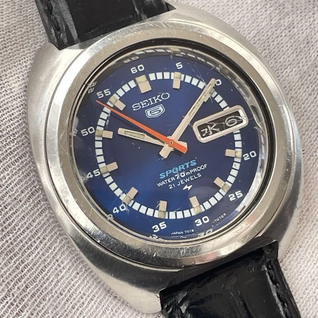 Montre Seiko Automatique 21 Rubis - Modèle Des Années 1960 (9-16/A60) - Occasion Homme