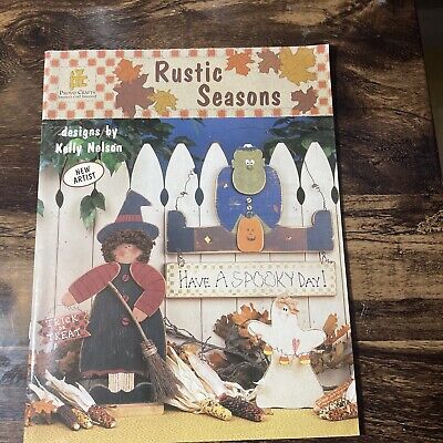 Provo Craft Rústic Seasons Designs de Kelly Nelson 1997 decoración artística de madera vintage