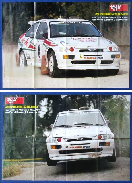 Poster Vintage Rallye 80x53 Cm : Peugeot 306 Maxi Et 106 Cup, Super état