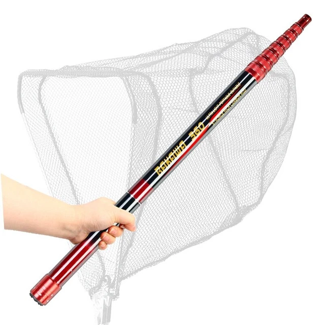 Lightweight Telescopic Carbon Fiber Fishing Net Fish Extending Foldable Pole