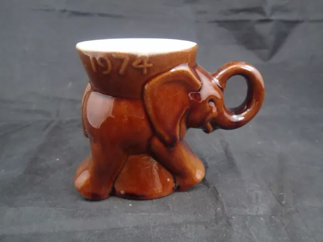 1974 Frankoma Républicain Gop Éléphant Politique Tasse de Collection