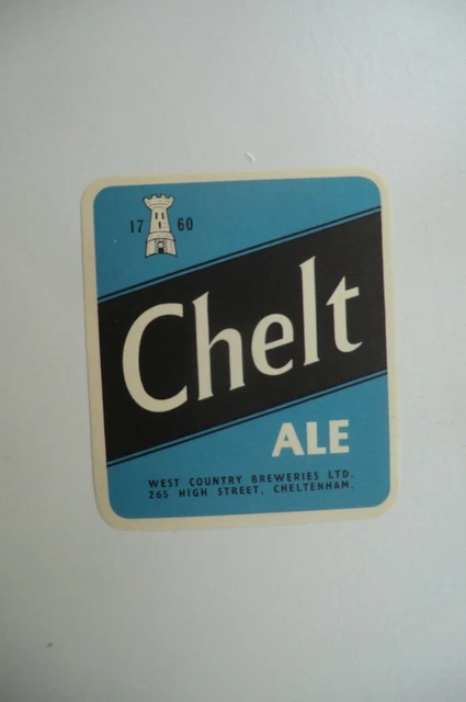 Mint West Country Breweries Cheltenham Chelt Ale Brewery Bottle Label