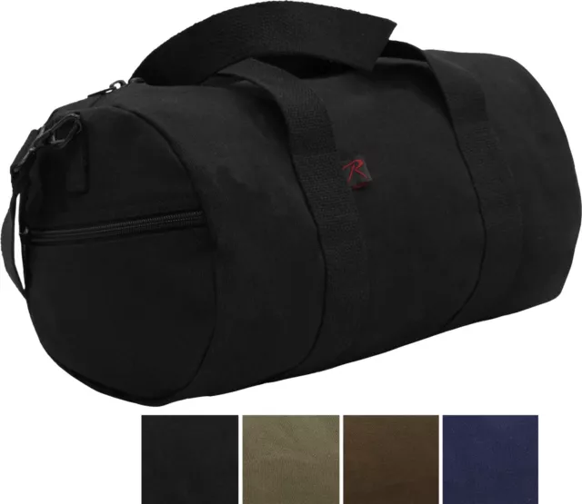 Camo Tactical Shoulder Bag Sports Canvas Gym Duffle Carry Strap Tote 17" x 8"